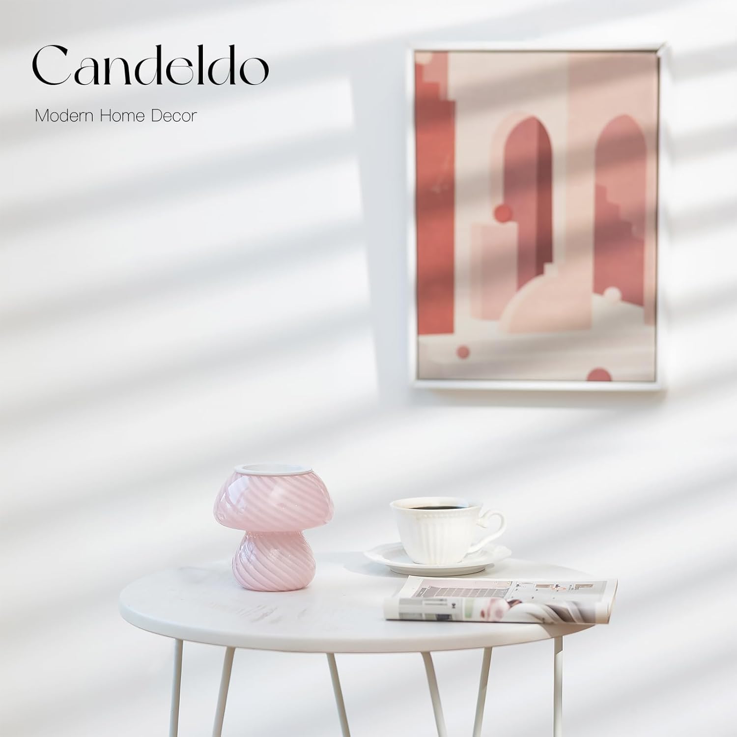Candeldo Mushroom Wax Melter Warmer - Cute Fragrance Candle Lamp