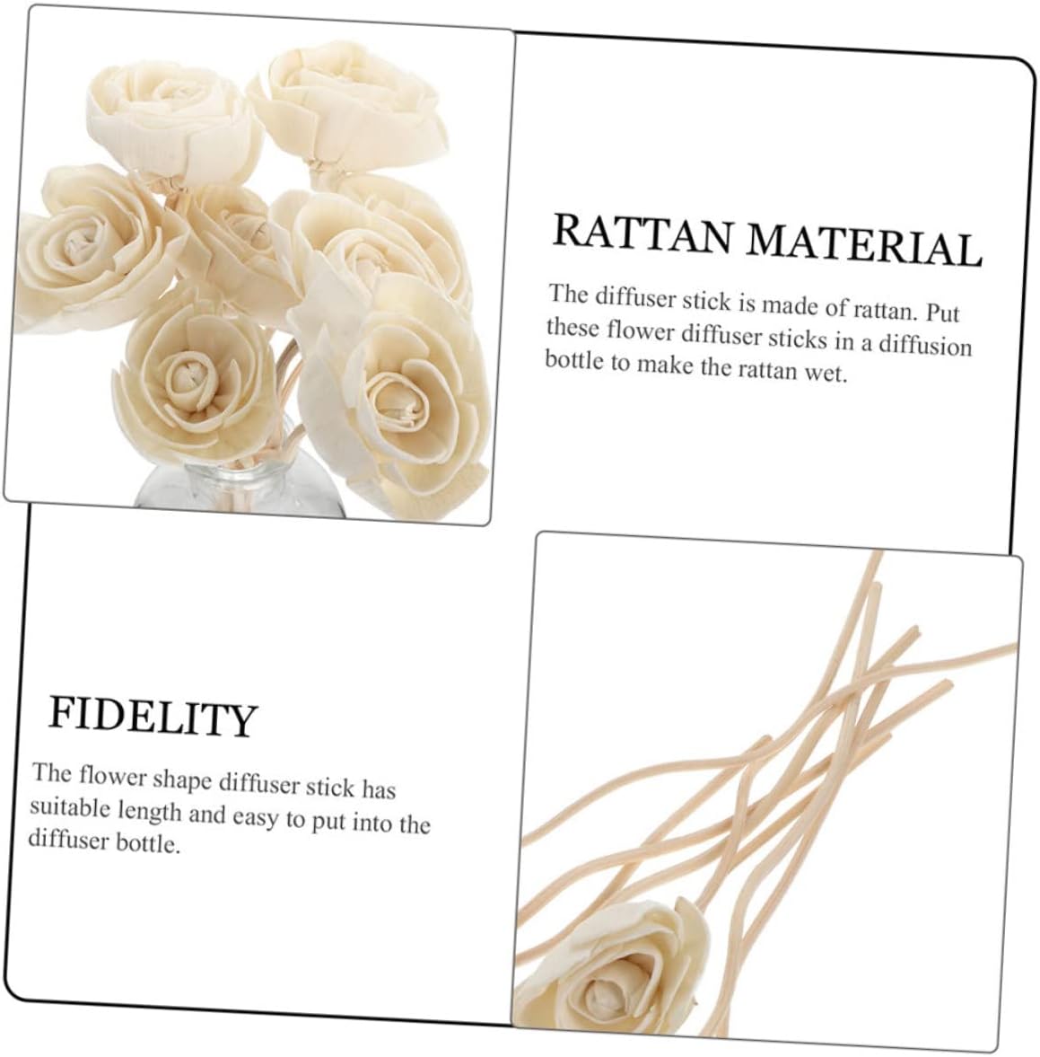 GARVALON 3pcs Aromatherapy Diffuser Sticks