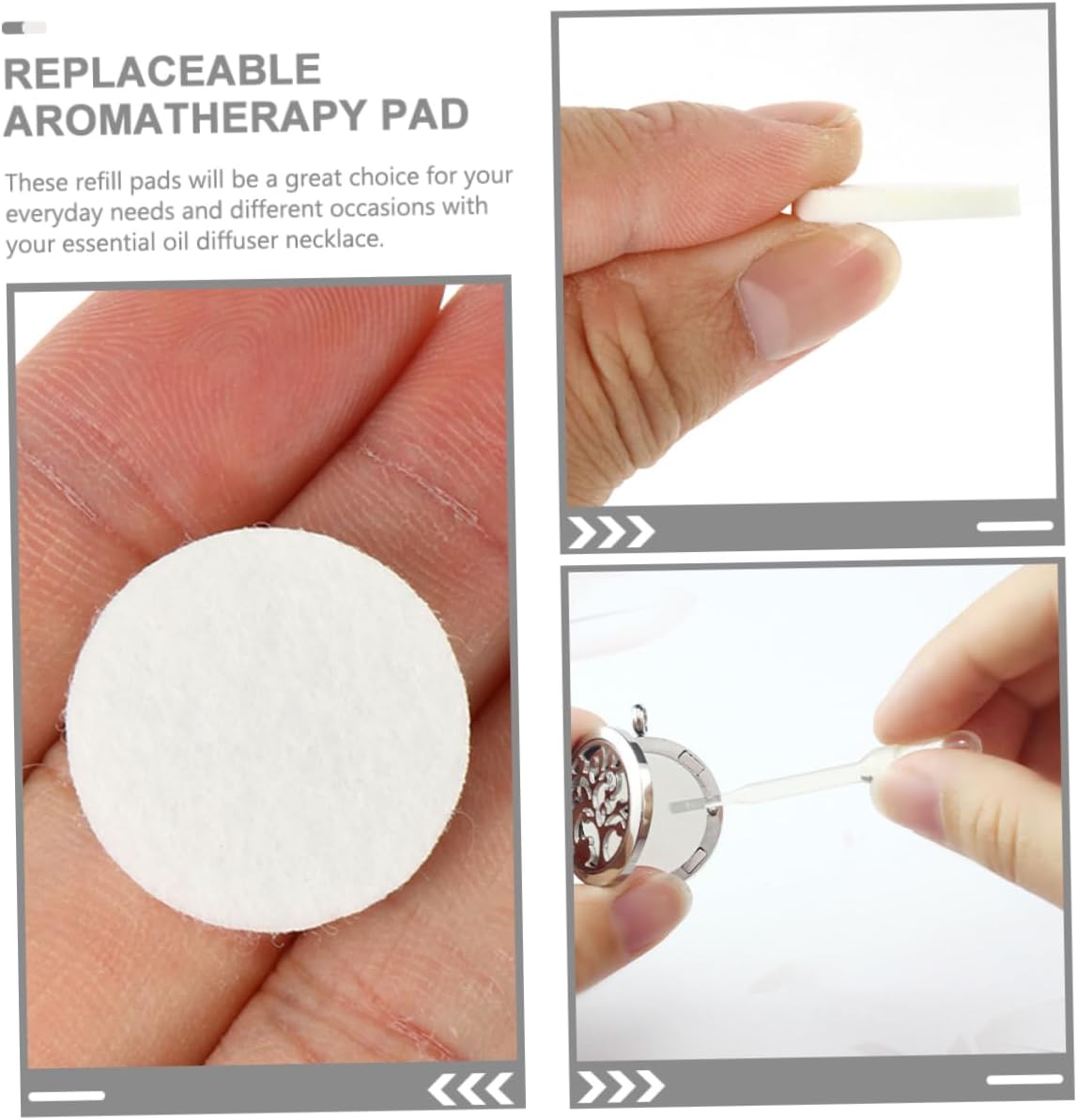 HEALEEP 30mm Aromatherapy Refill Pads 200-Pack