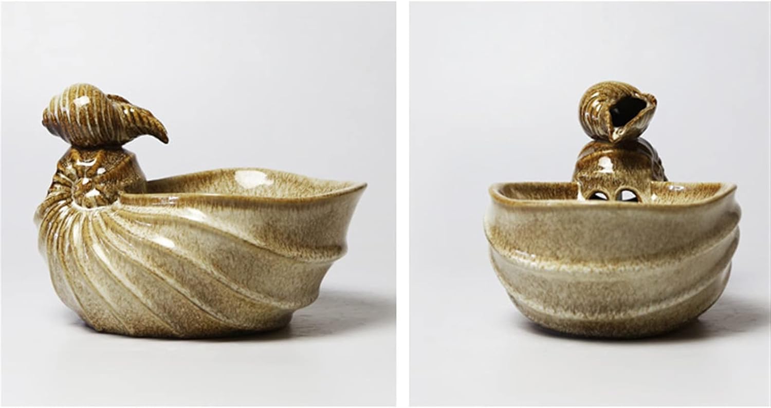 GRFIT Indoor Tabletop Fountain with Conch Design