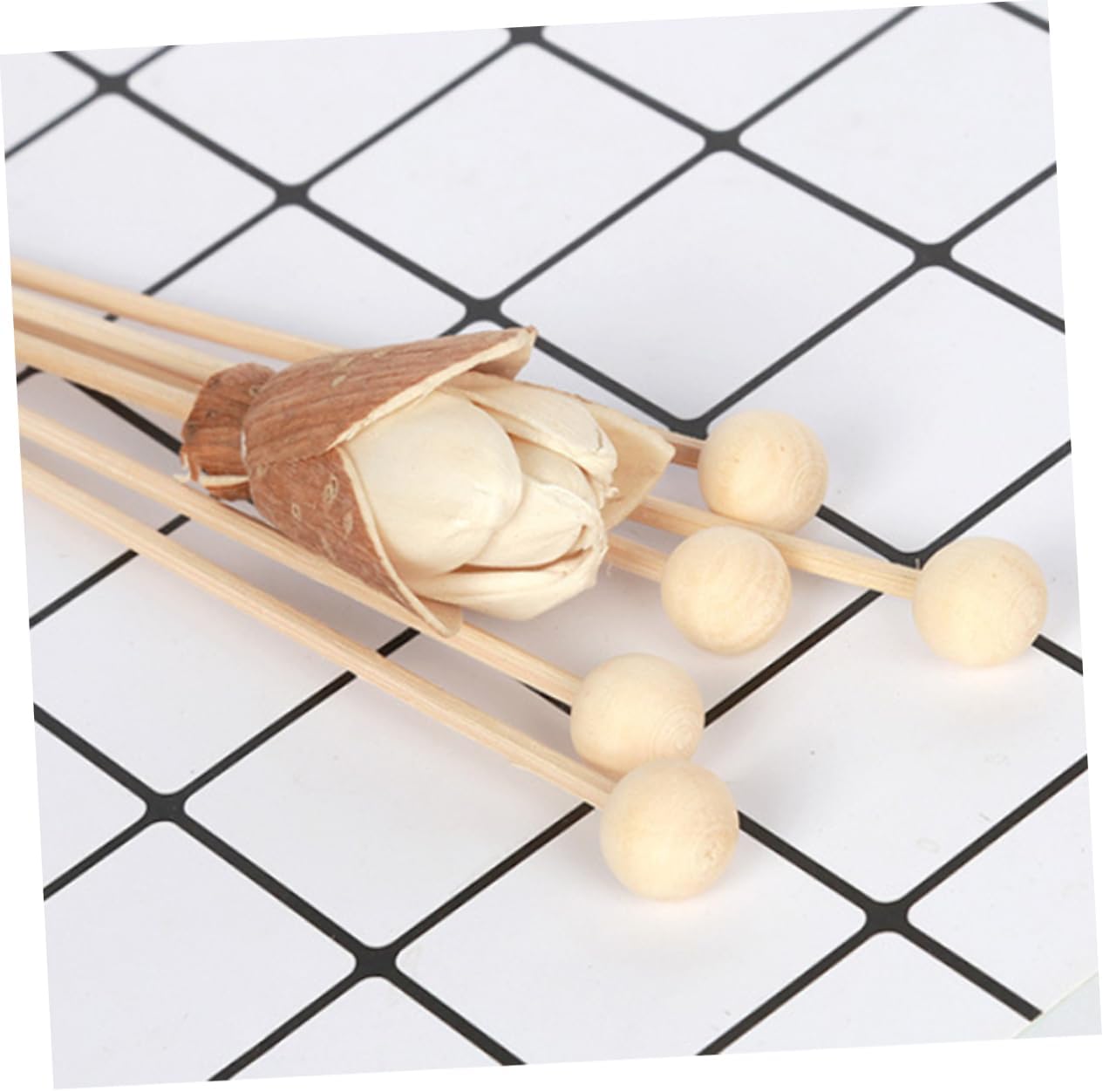 VOSAREA 10pcs Natural Rattan Oil Diffuser Sticks for Home Fragrance