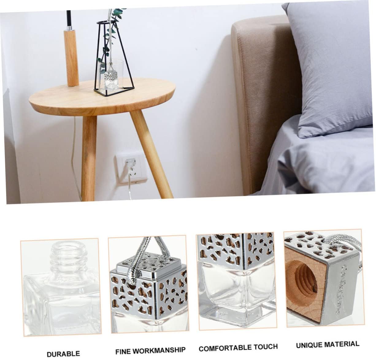 12 Pcs Car Hanging Perfume Bottle Lid Diffuser