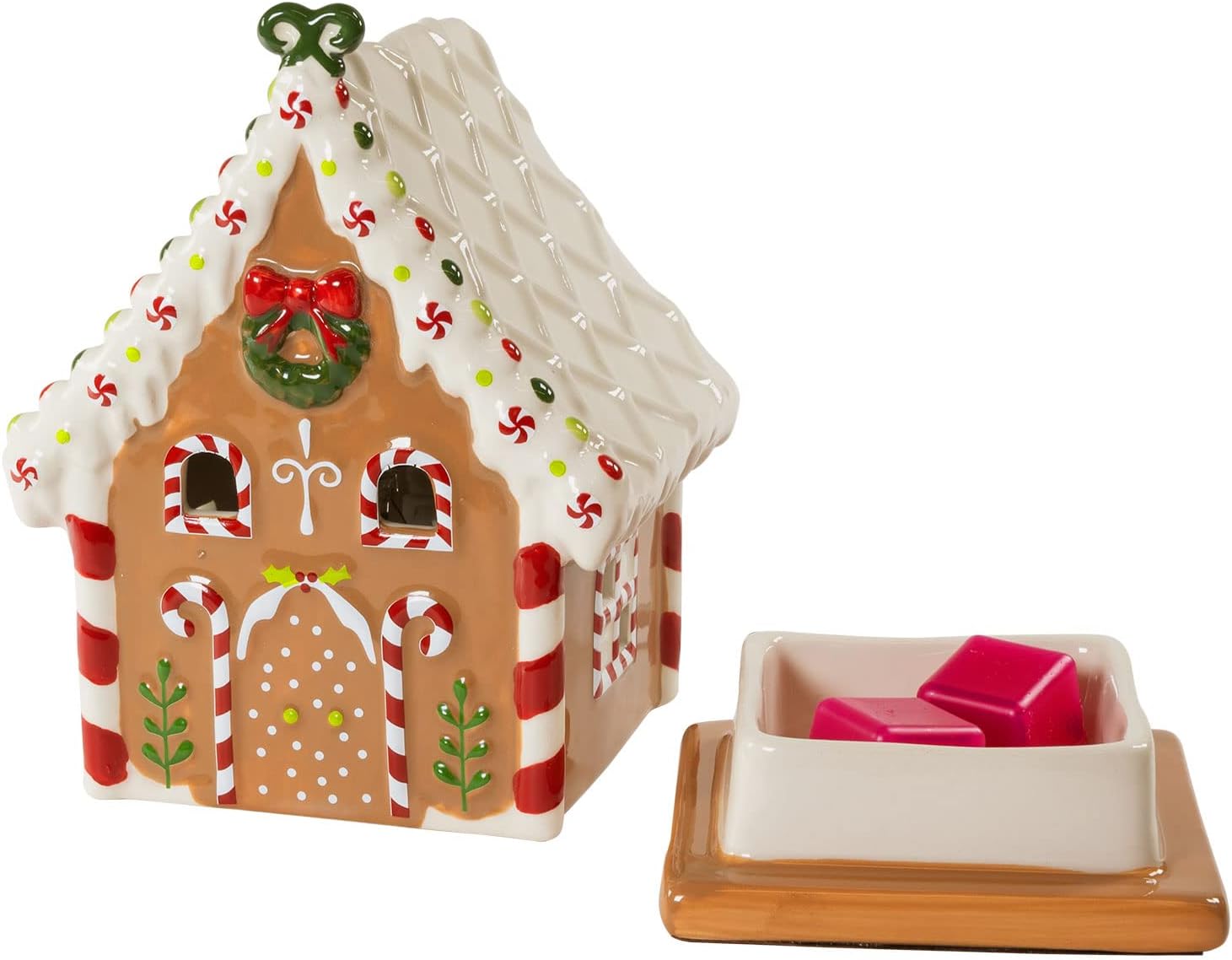 Festive Christmas Wax Melt Warmer - Candy House Design