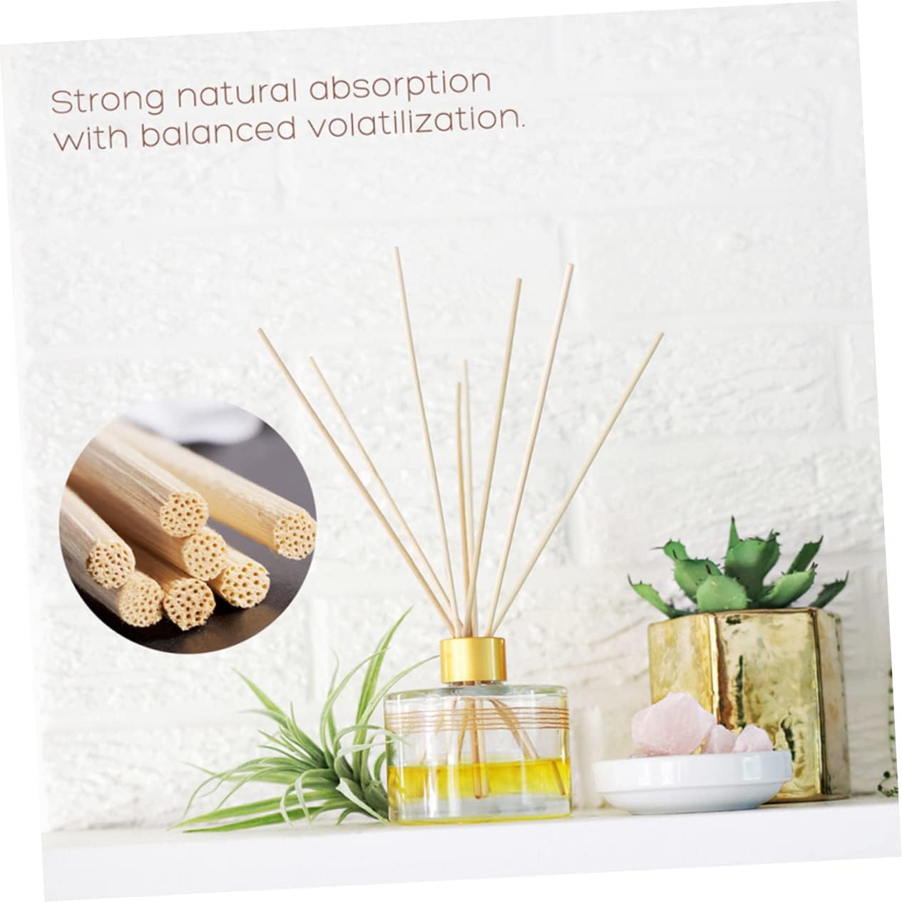 ABOOFAN 100pcs Rattan Sticks for Oil Diffuser