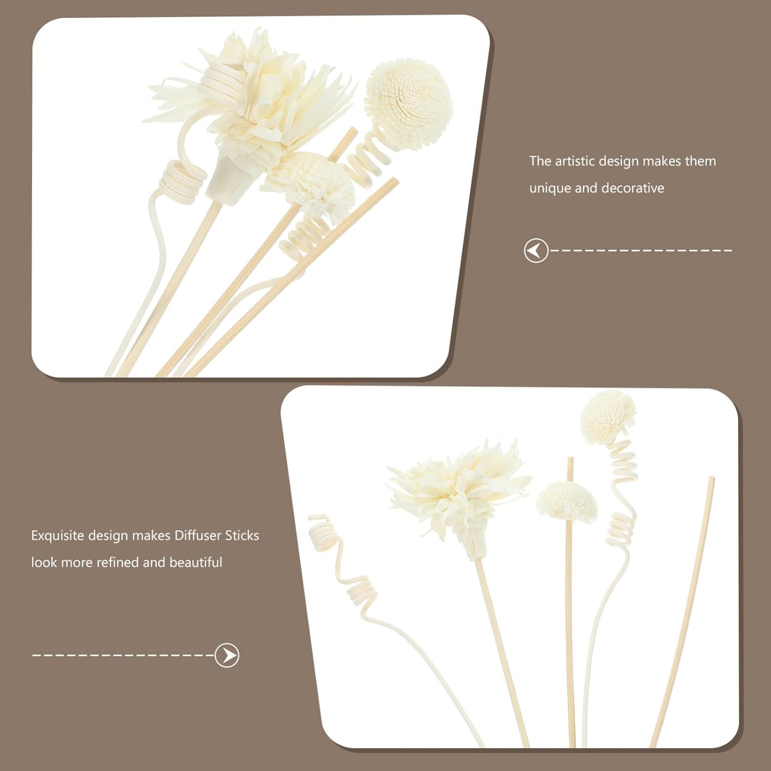 VOSAREA Aromatherapy Diffuser Sticks for Home Decor