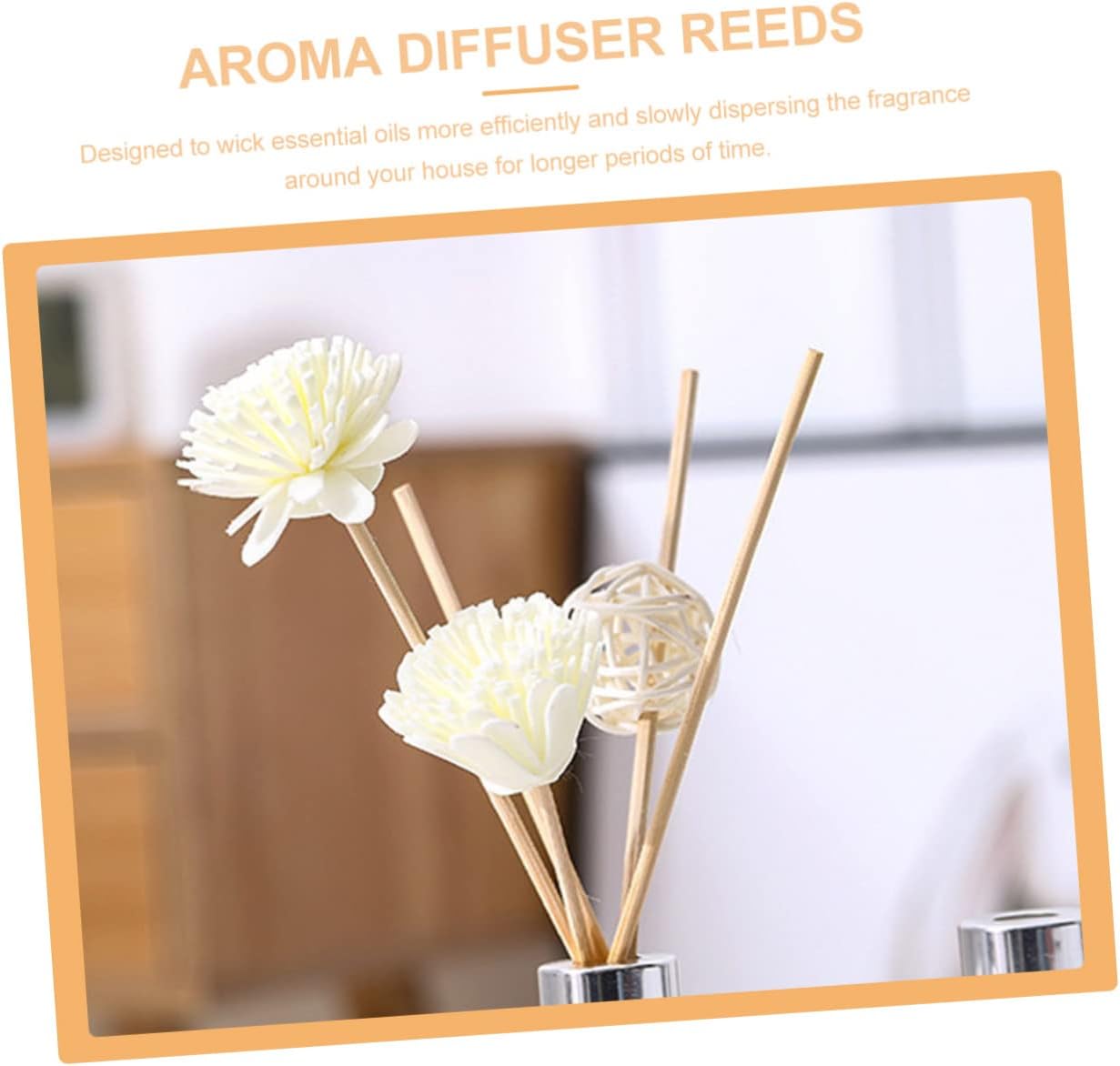 Vaguelly Chrysanthemum Scented Rattan Diffuser Sticks 5-Piece Set