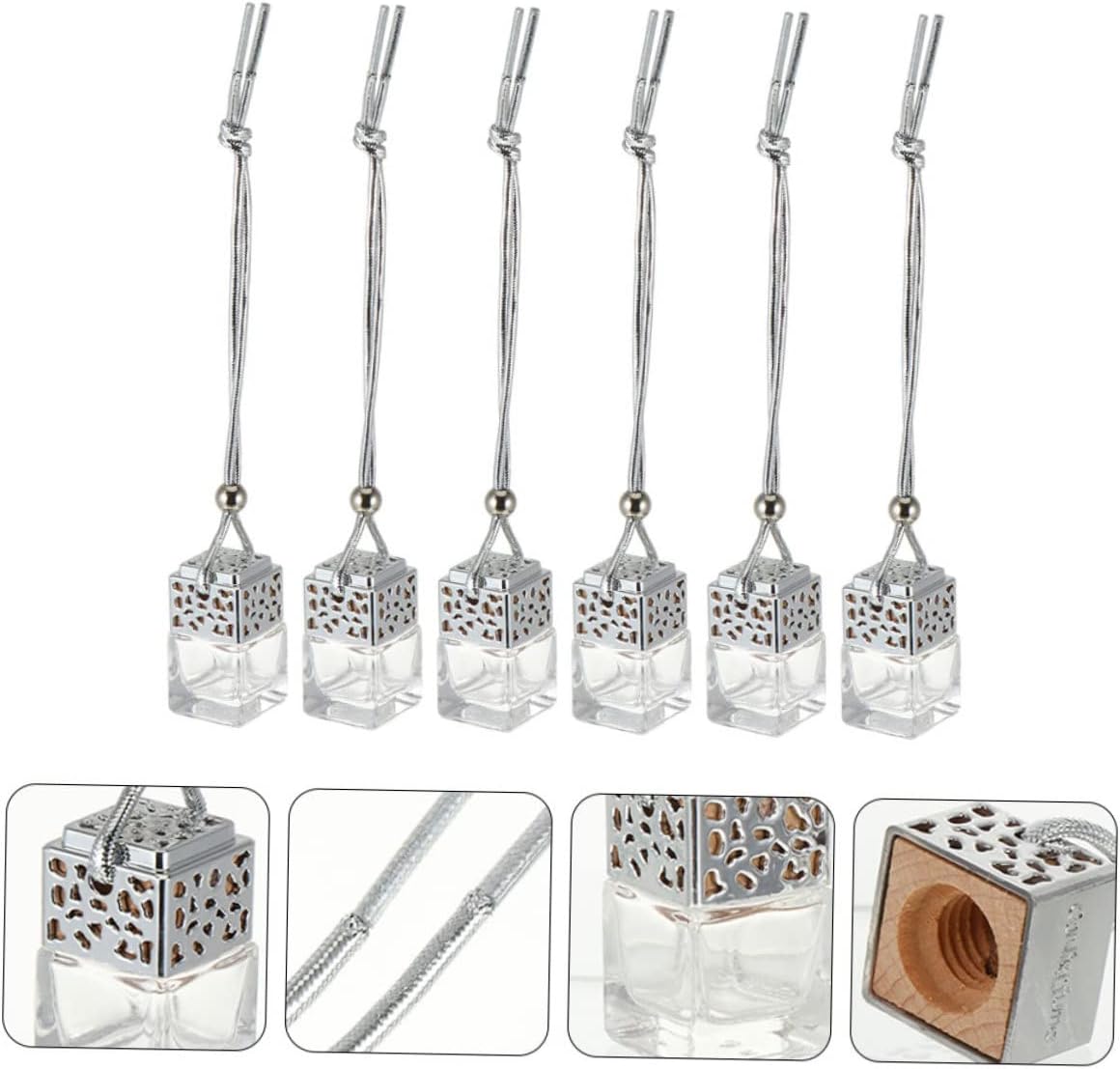 12 Pcs Car Hanging Perfume Bottle Lid Diffuser