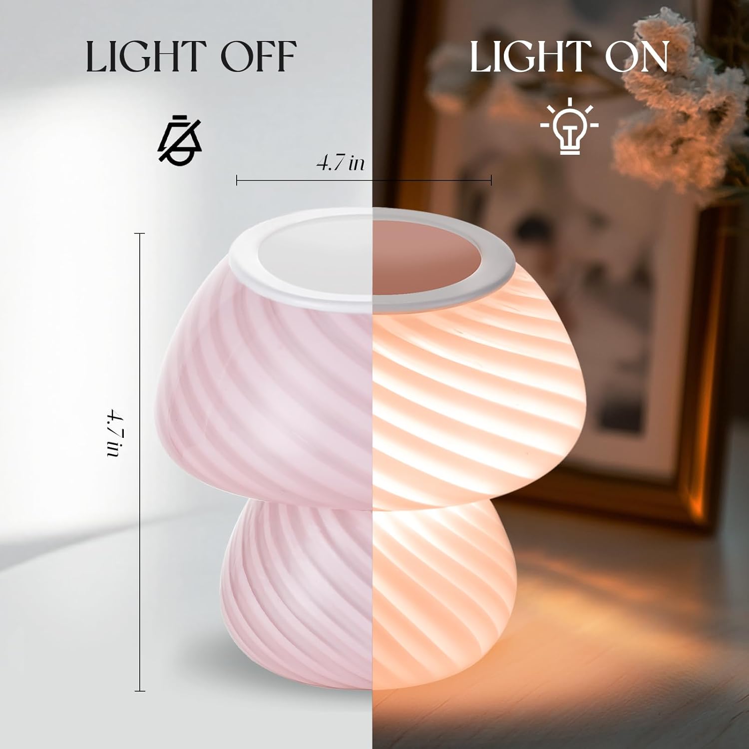 Candeldo Mushroom Wax Melter Warmer - Cute Fragrance Candle Lamp