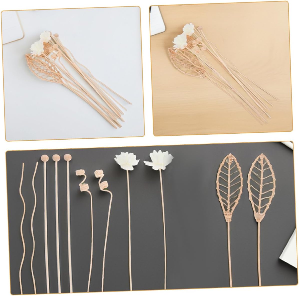 ABOOFAN 24Pcs Rattan Diffuser Sticks Aromatherapy Refill