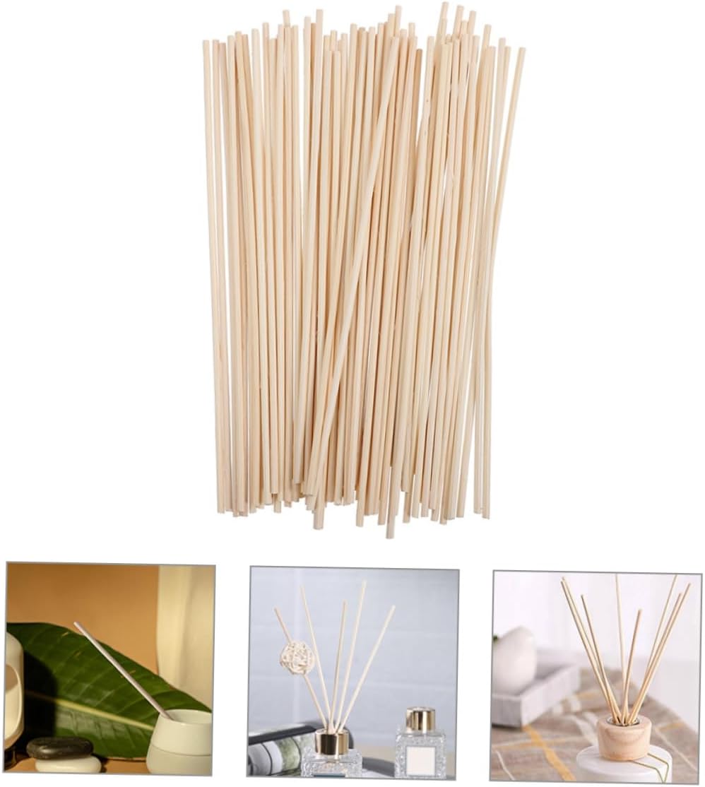 Amosfun 200Pcs Rattan Diffuser Sticks for Aromatherapy