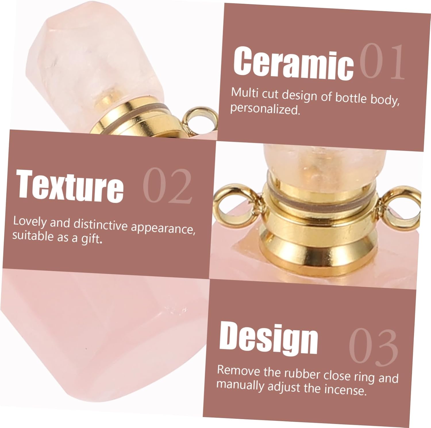 Essential Oil Diffuser Necklace Pendant for Aromatherapy