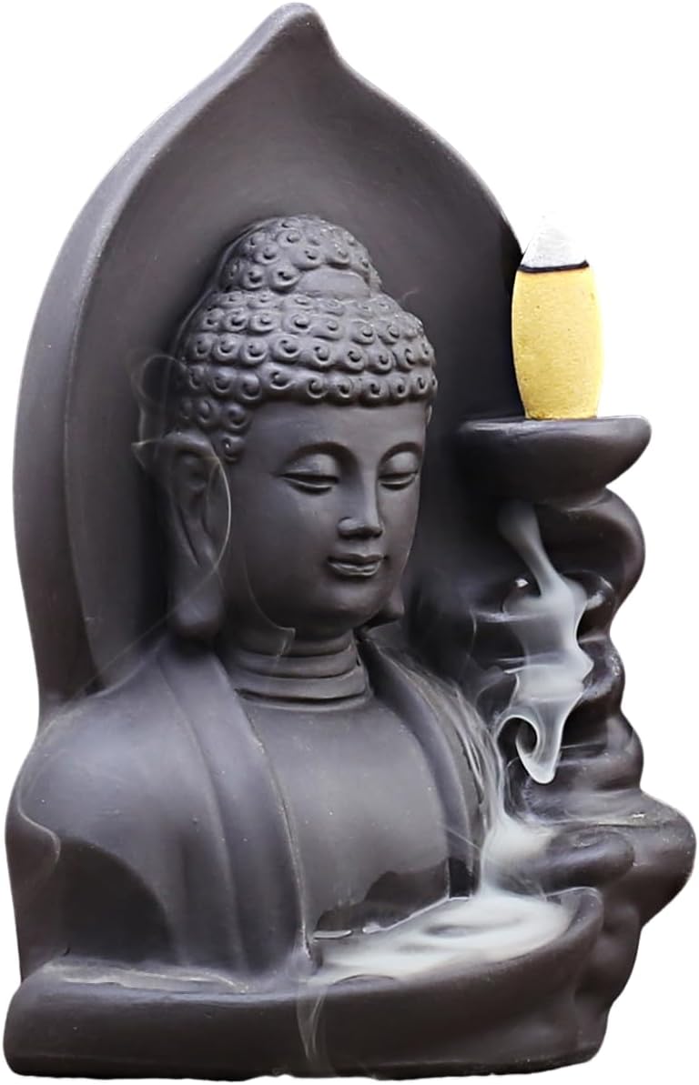 Ceramic Incense Burner with Waterfall Reflux Design