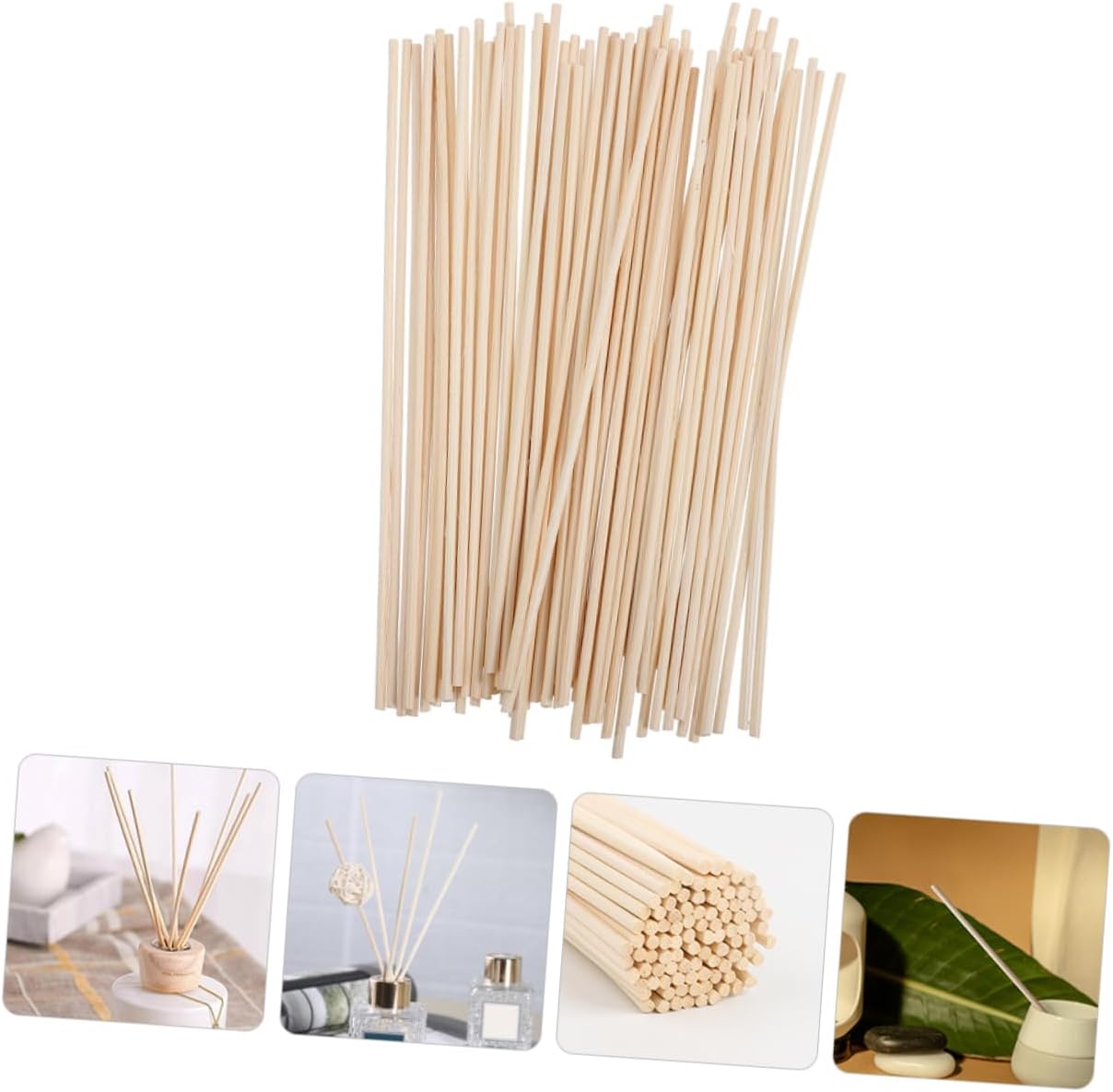 100Pcs Natural Rattan Diffuser Sticks for Aromatherapy