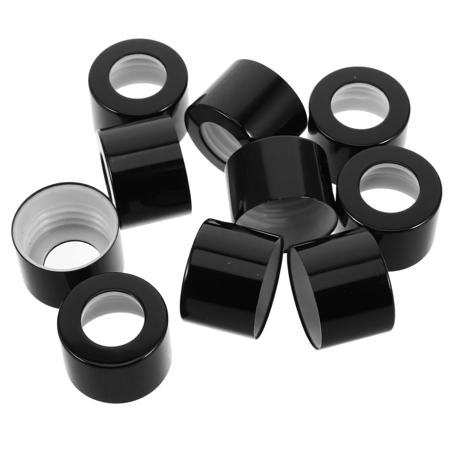 10pcs Black Metal Diffuser Bottle Caps