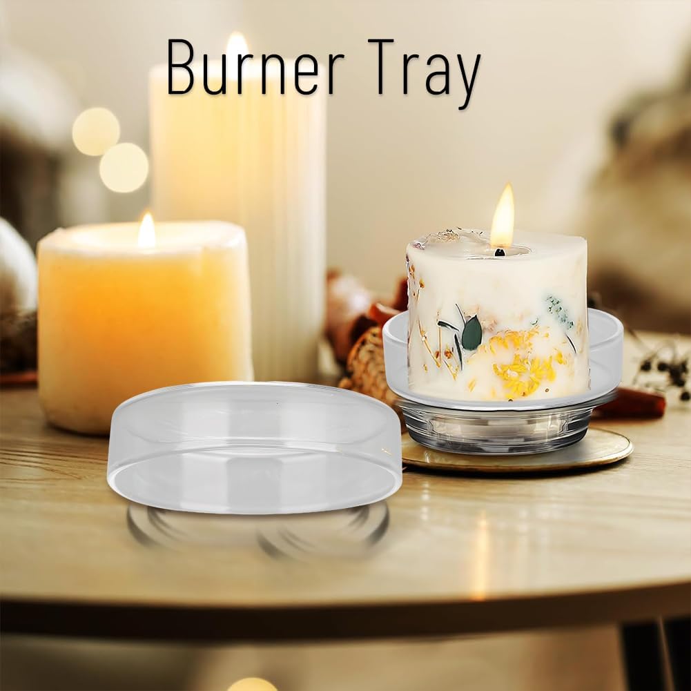 Sunicon Replacement Wax Warmer Dish Round Glass 03cm Thickness