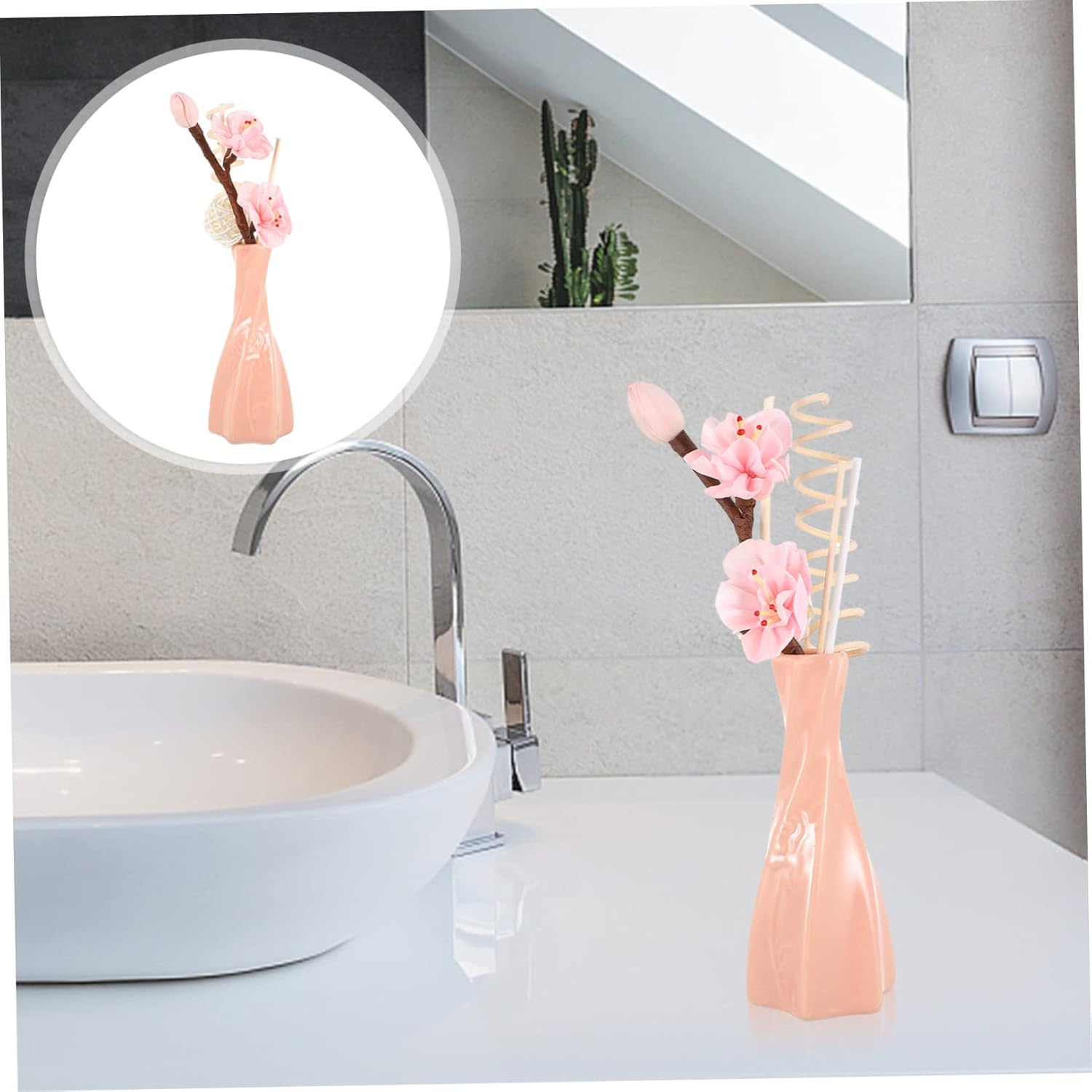 MAGICLULU Essential Oil Diffuser Set with Rattan Bottle