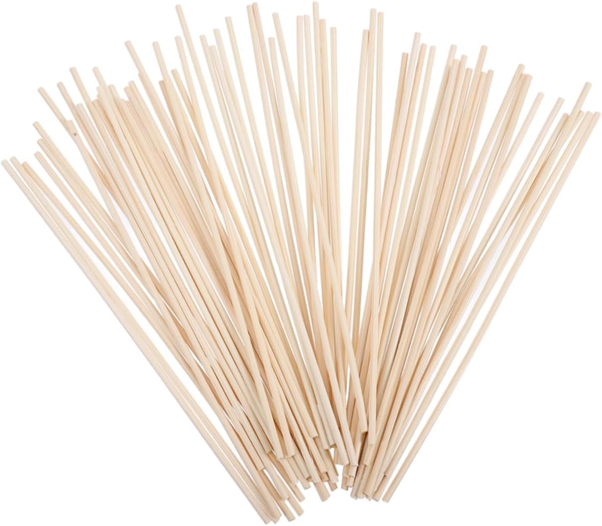 100Pcs Rattan Aroma Diffuser Sticks Portable Refill for Home Spa Meditation