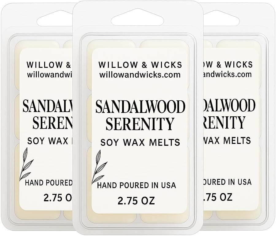 Willow Wicks Sandalwood Serenity 3 Pack