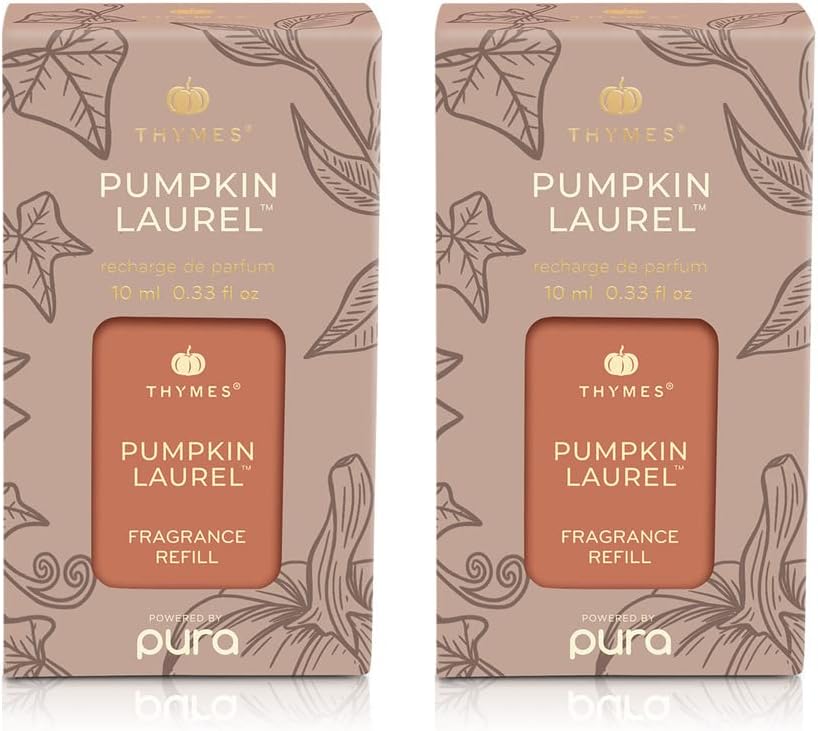 Thymes Pumpkin Laurel Pura Diffuser Refills Pack of 2