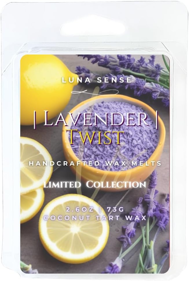 LUNA SENSE Lavender Twist Lemon Citrus Wax Melts 6 Cubes
