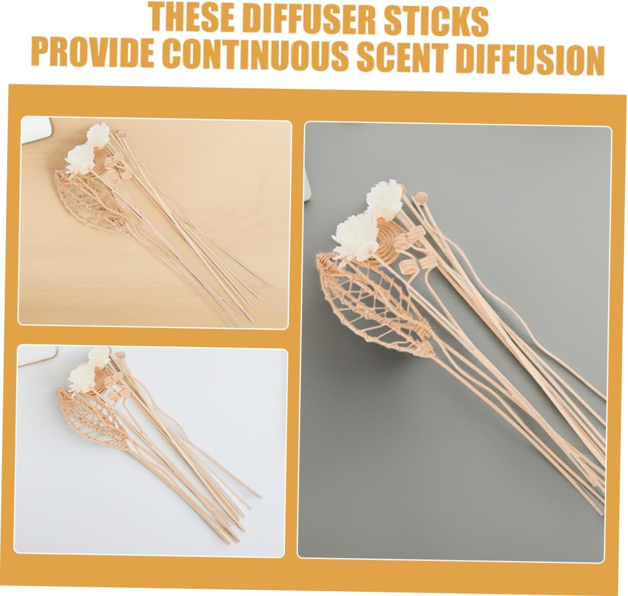 MAGICLULU 24Pcs Rattan Diffuser Sticks for Aromatherapy