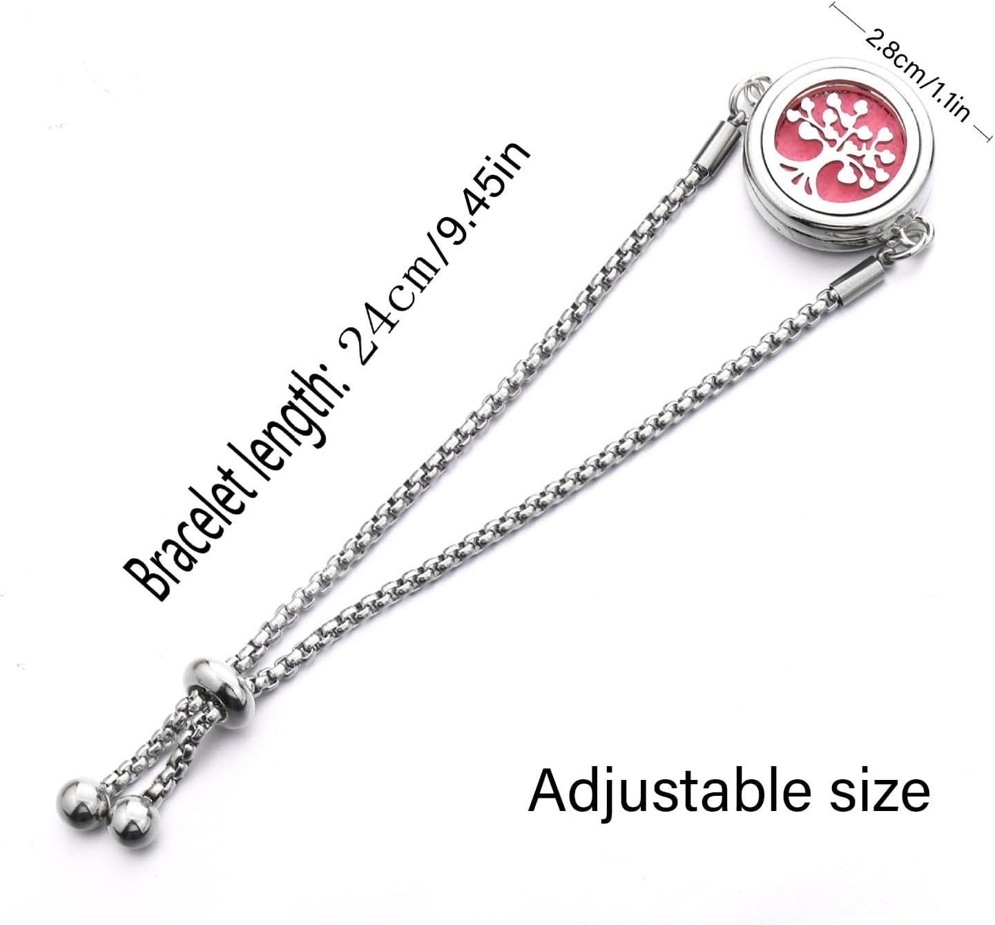 Stainless Steel Essential Oil Diffuser Bangle Pendant