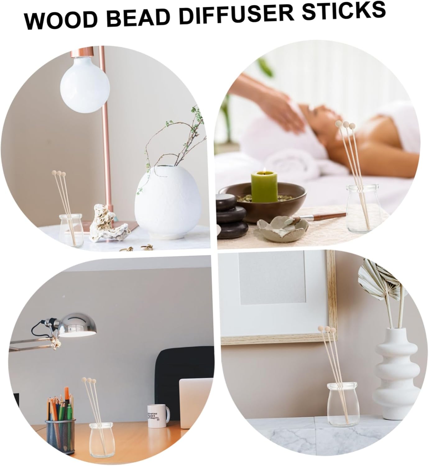 15Pcs Aroma Diffuser Sticks for Home Office Spa