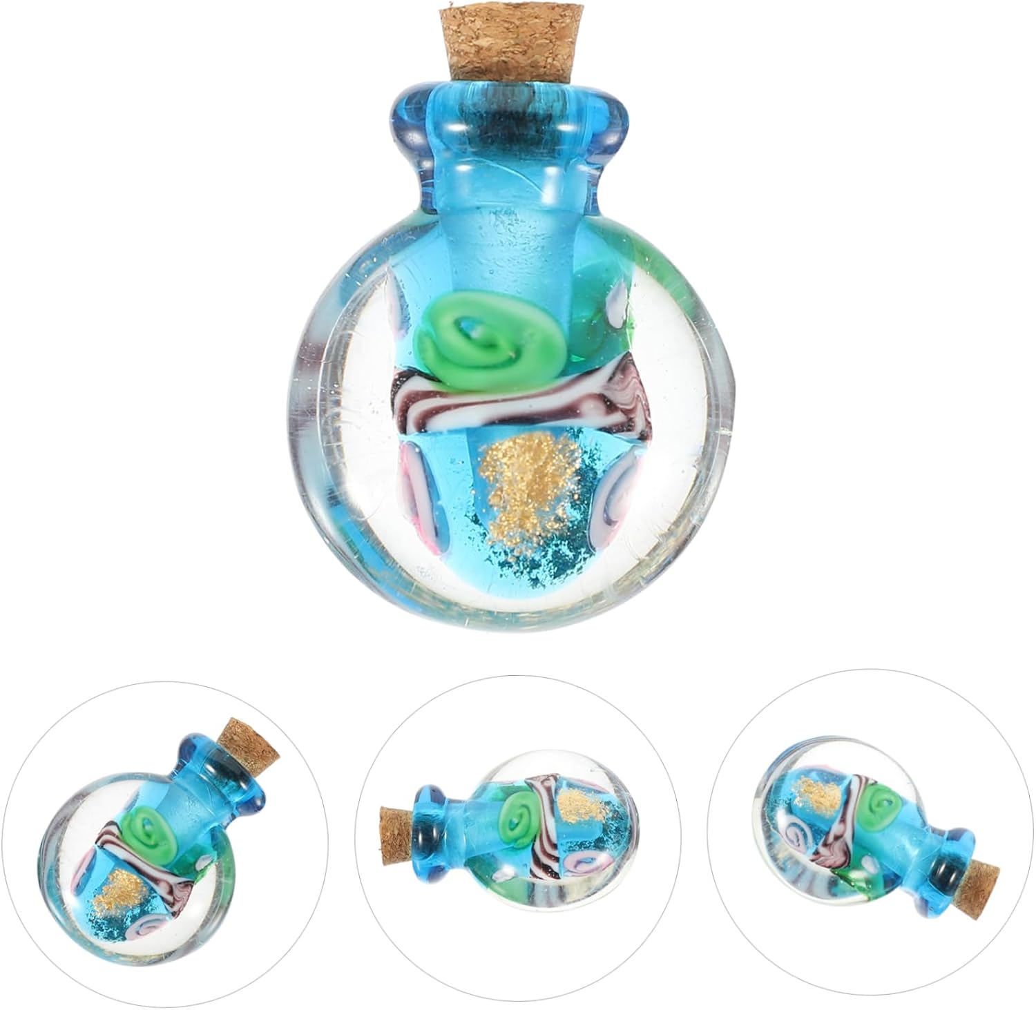 Essential Oil Diffuser Glass Bottle Pendant Necklace