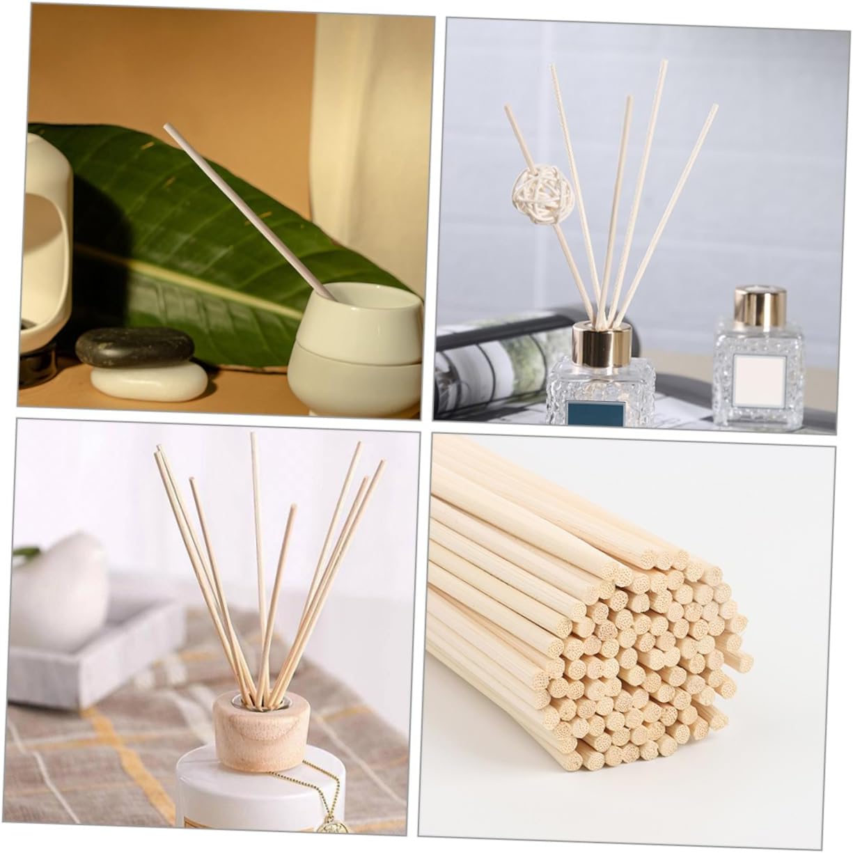 200Pcs Rattan Aroma Diffuser Sticks for Home and Office