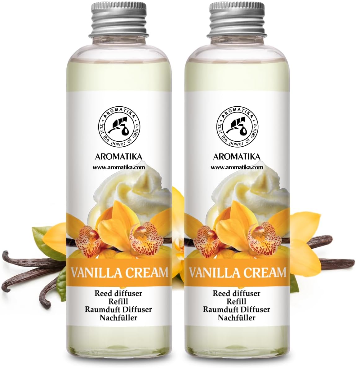Vanilla Cream Reed Diffuser Refill 2x68 Fl Oz