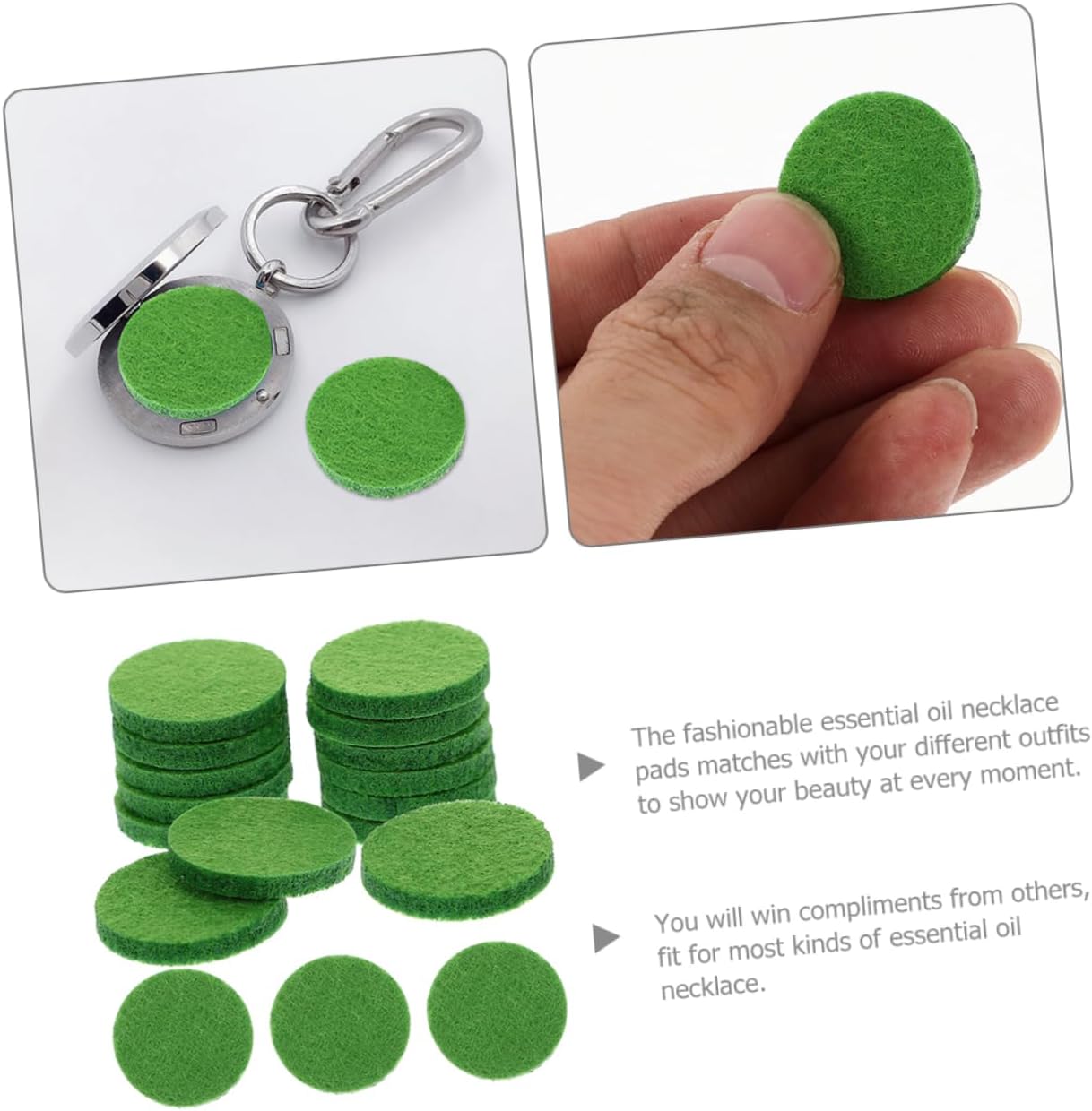 200pcs Essential Oil Aroma Pads for Neckwear Diffuser Set