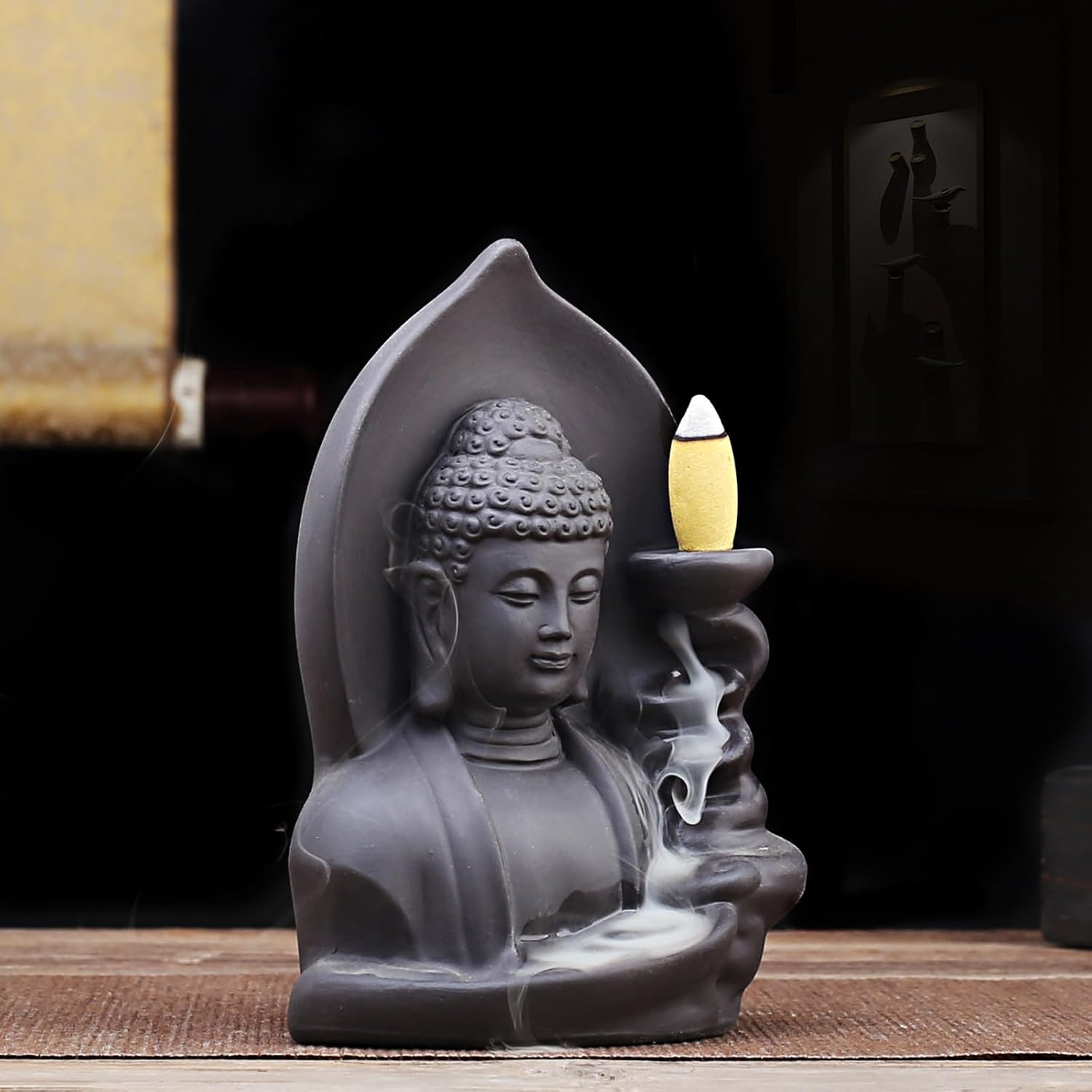 Ceramic Incense Burner with Waterfall Reflux Design