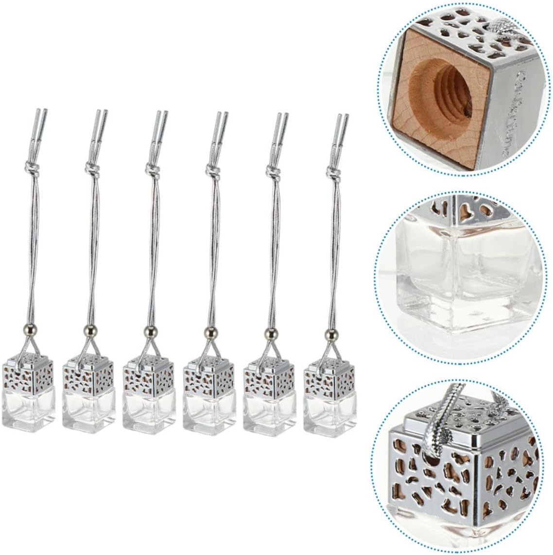 12 Pcs Car Hanging Perfume Bottle Lid Diffuser