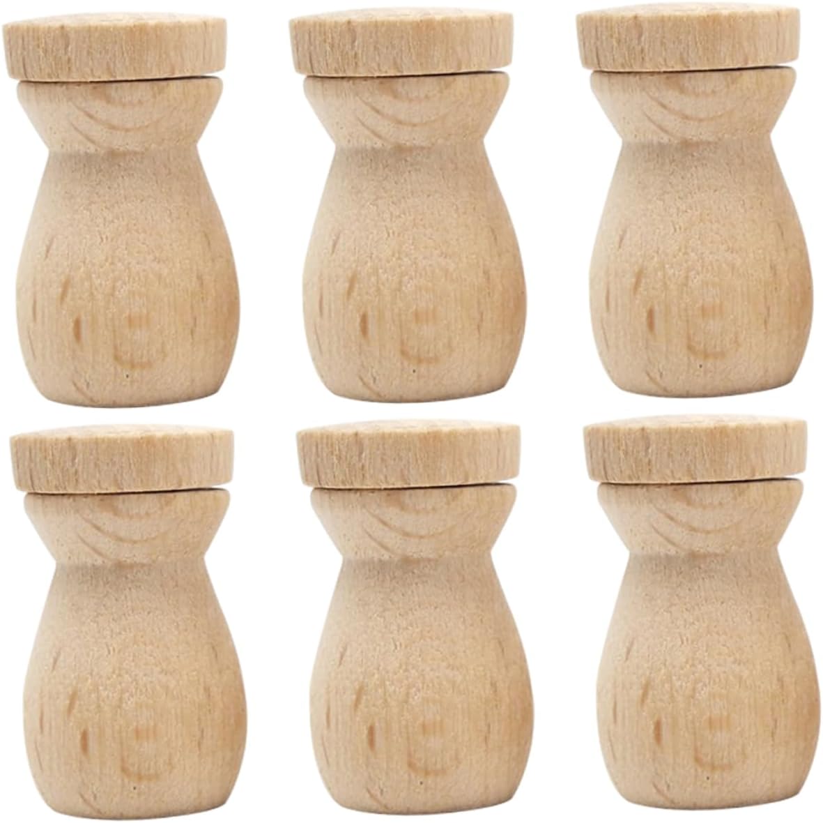 6pcs Wooden Essential Oil Diffuser Pendant for Car Home Office