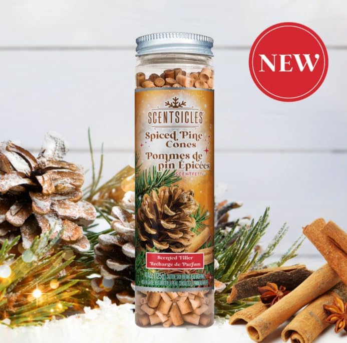 Scentsicles Scentfetti Spiced Pine Cones 125g Bottle 2 Pack