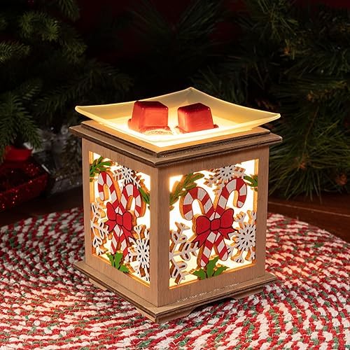 Scentsationals Christmas Wax Warmer - Candy Cane Bow