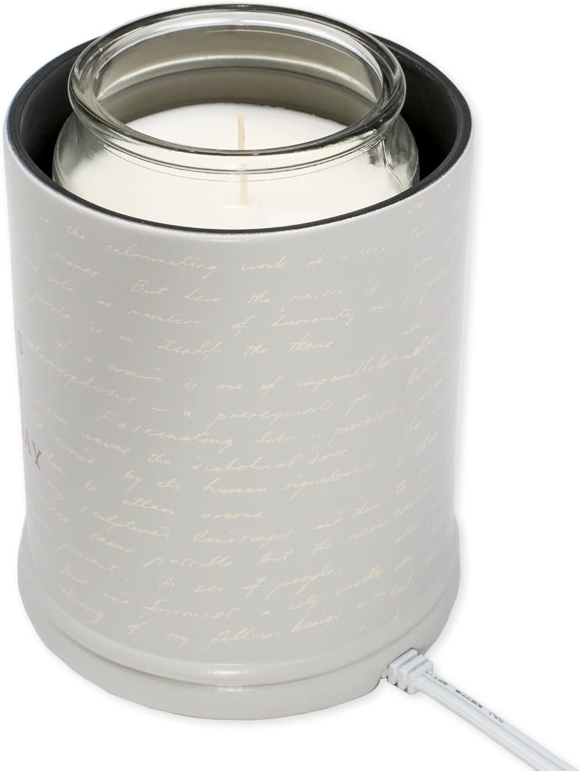 Elanze Designs Birds on a Tree Grey Believe Ceramic Candle Warmer