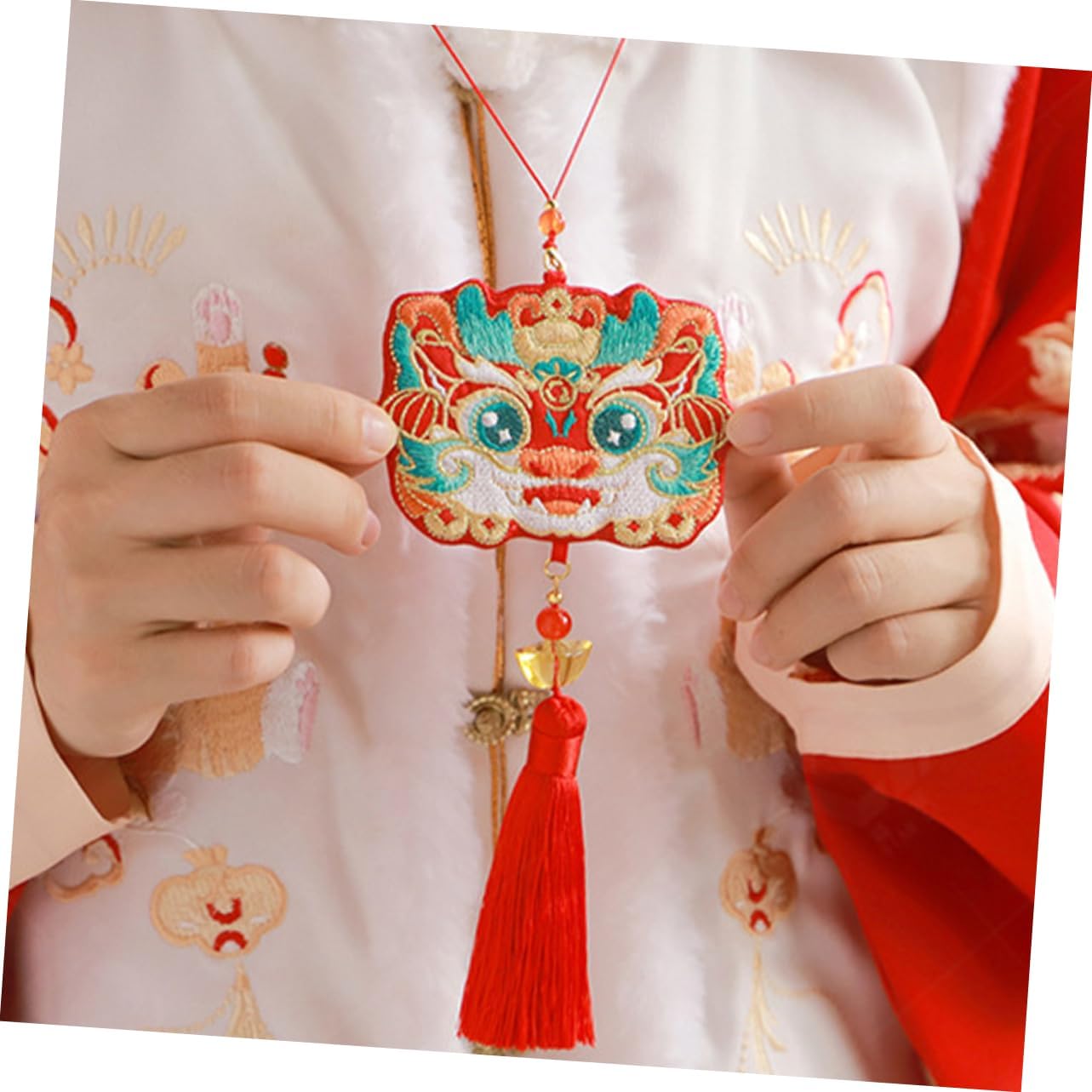 Lavender Scent Sachet Bag with Chinese Dragon Pattern for Clothing Storage