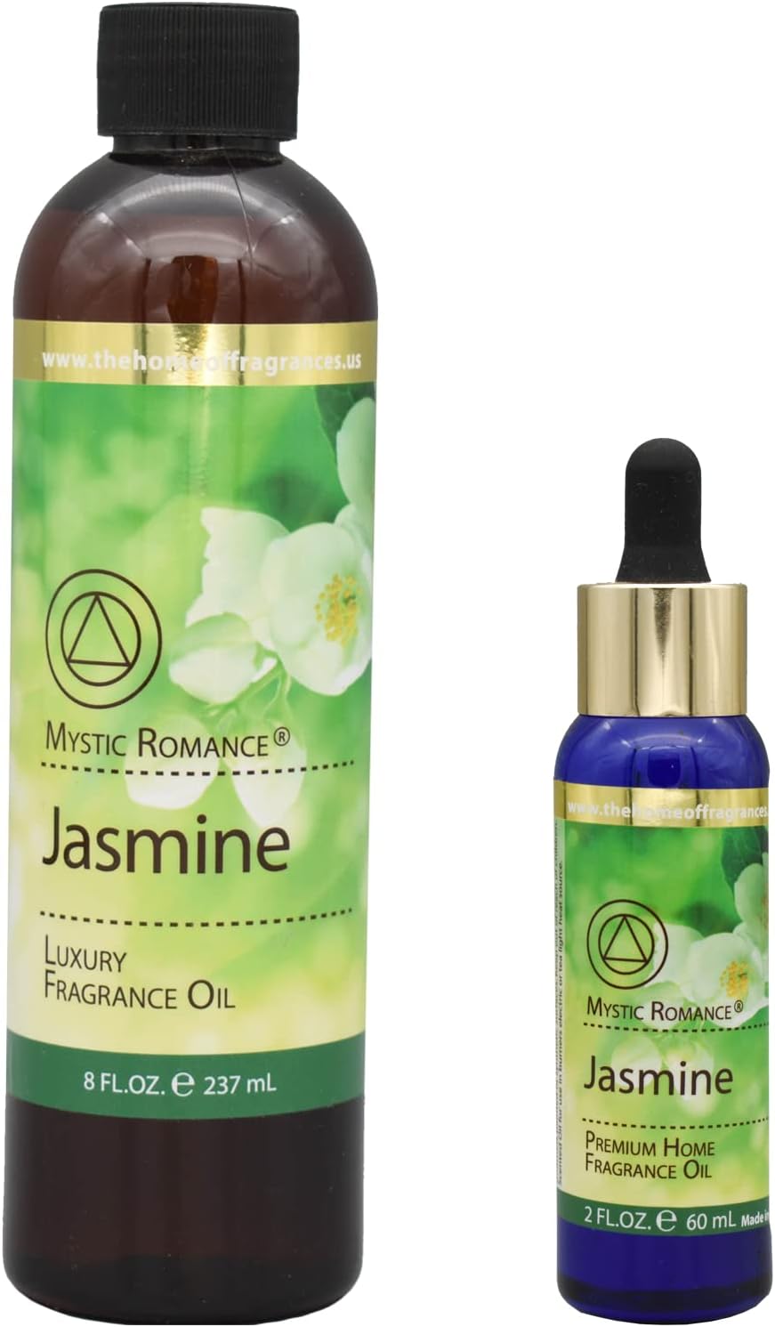 Mystic Romance Home Fragrance Set 2 Bottles Jasmine