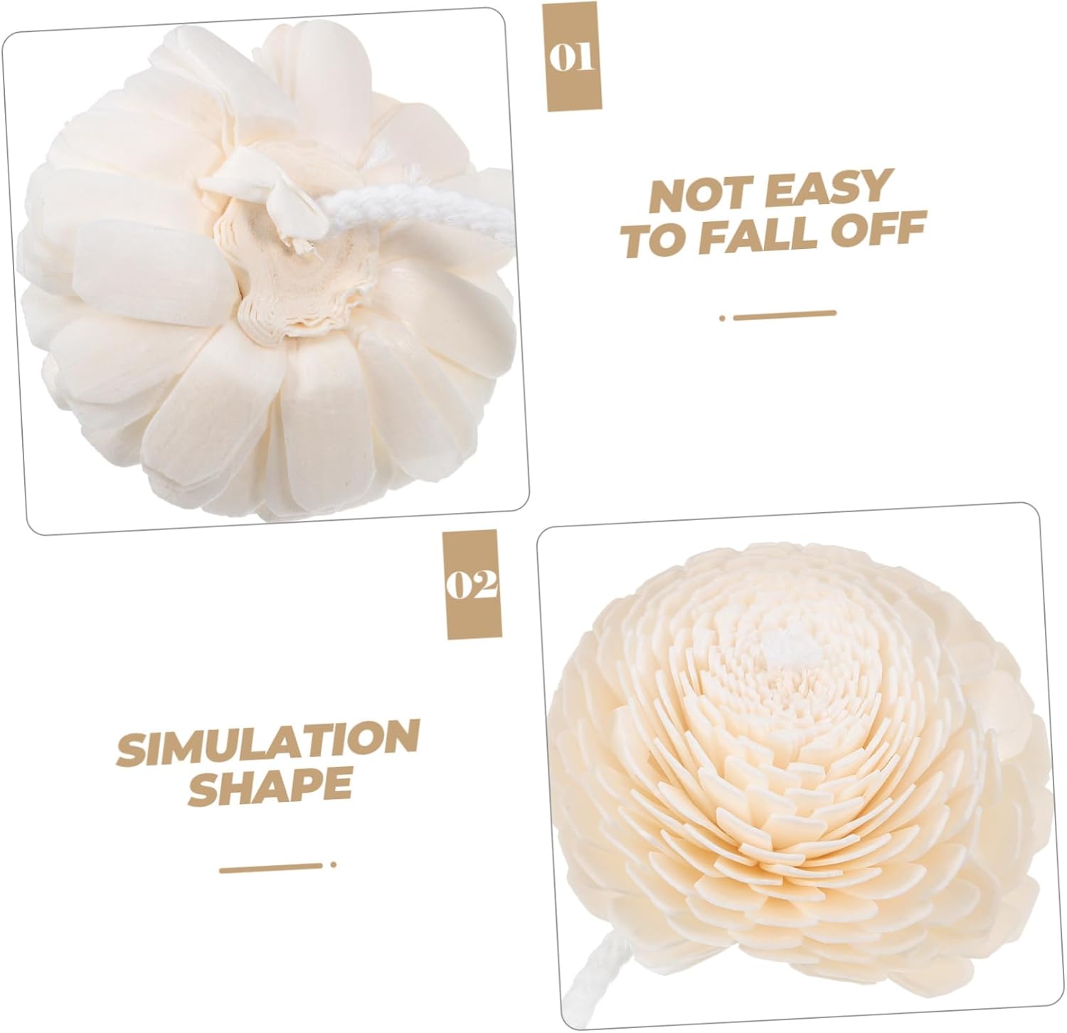 2pcs Flower Aromatherapy Diffusers for Home Bedroom Fragrance