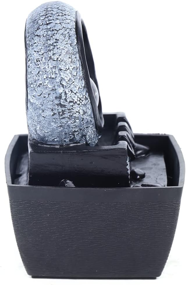 Indoor Fountain with LED Lights and Rolling Ball for Relaxation