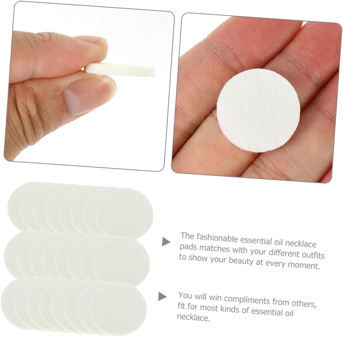 HEALEEP 30mm Aromatherapy Refill Pads 200-Pack