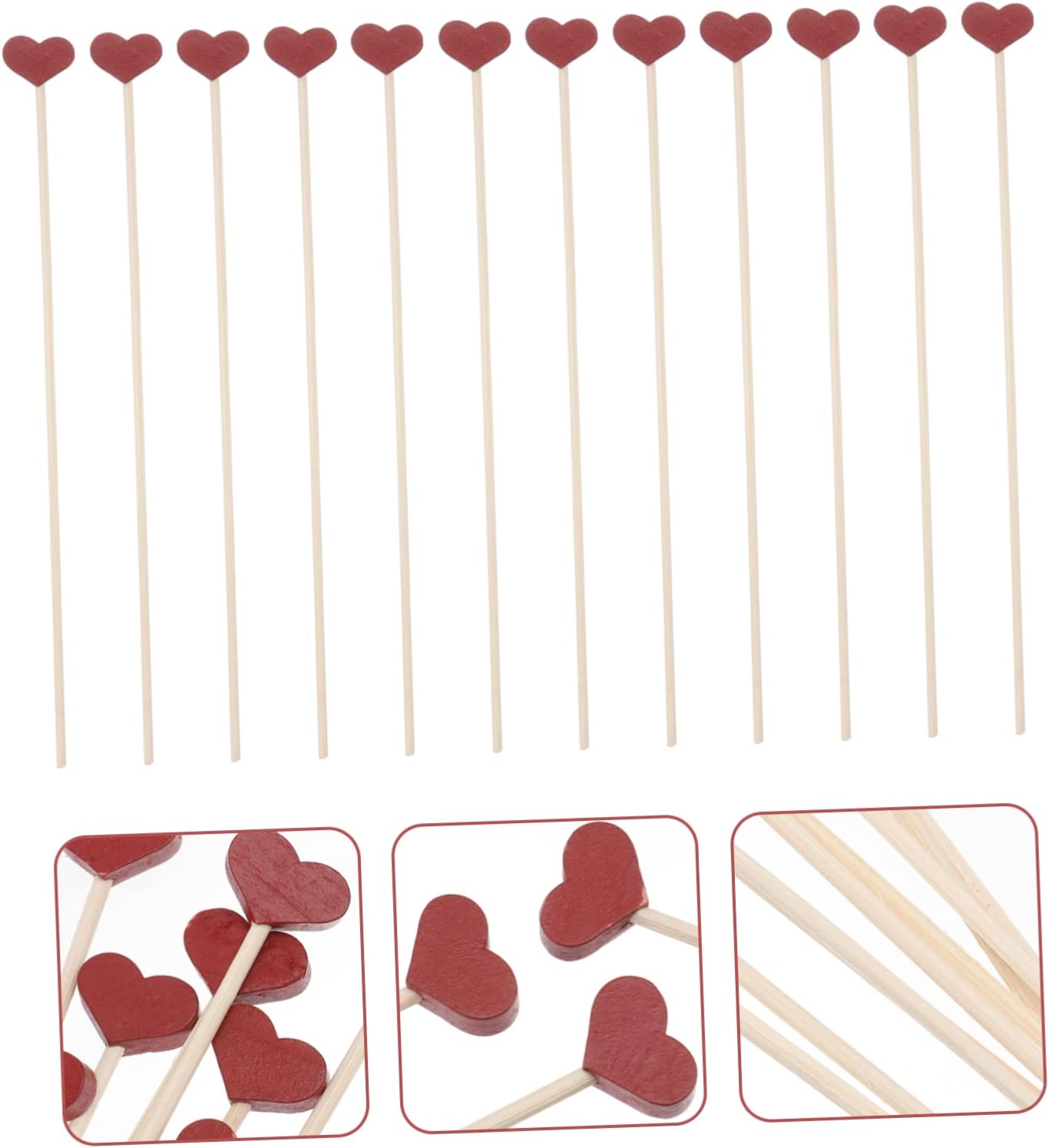 GLEAVI 12Pcs Heart Shaped Aroma Diffuser Sticks