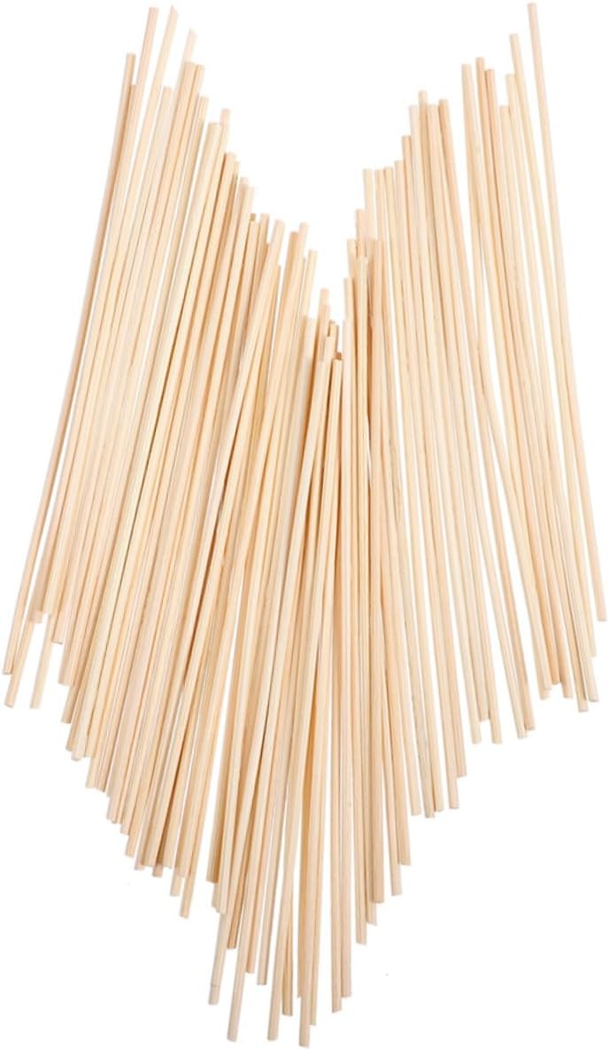 Amosfun 200Pcs Rattan Diffuser Sticks for Aromatherapy