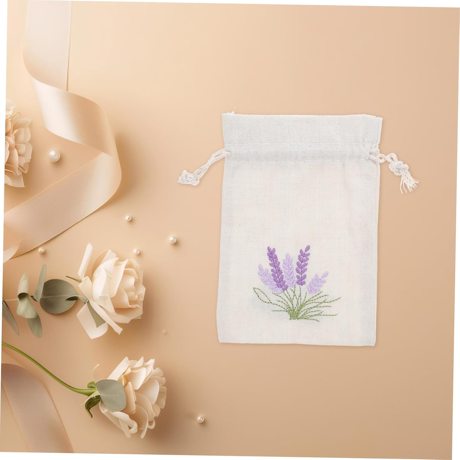 CHILDWEET 10Pcs Lavender Sachet Bags with Drawstring Closure