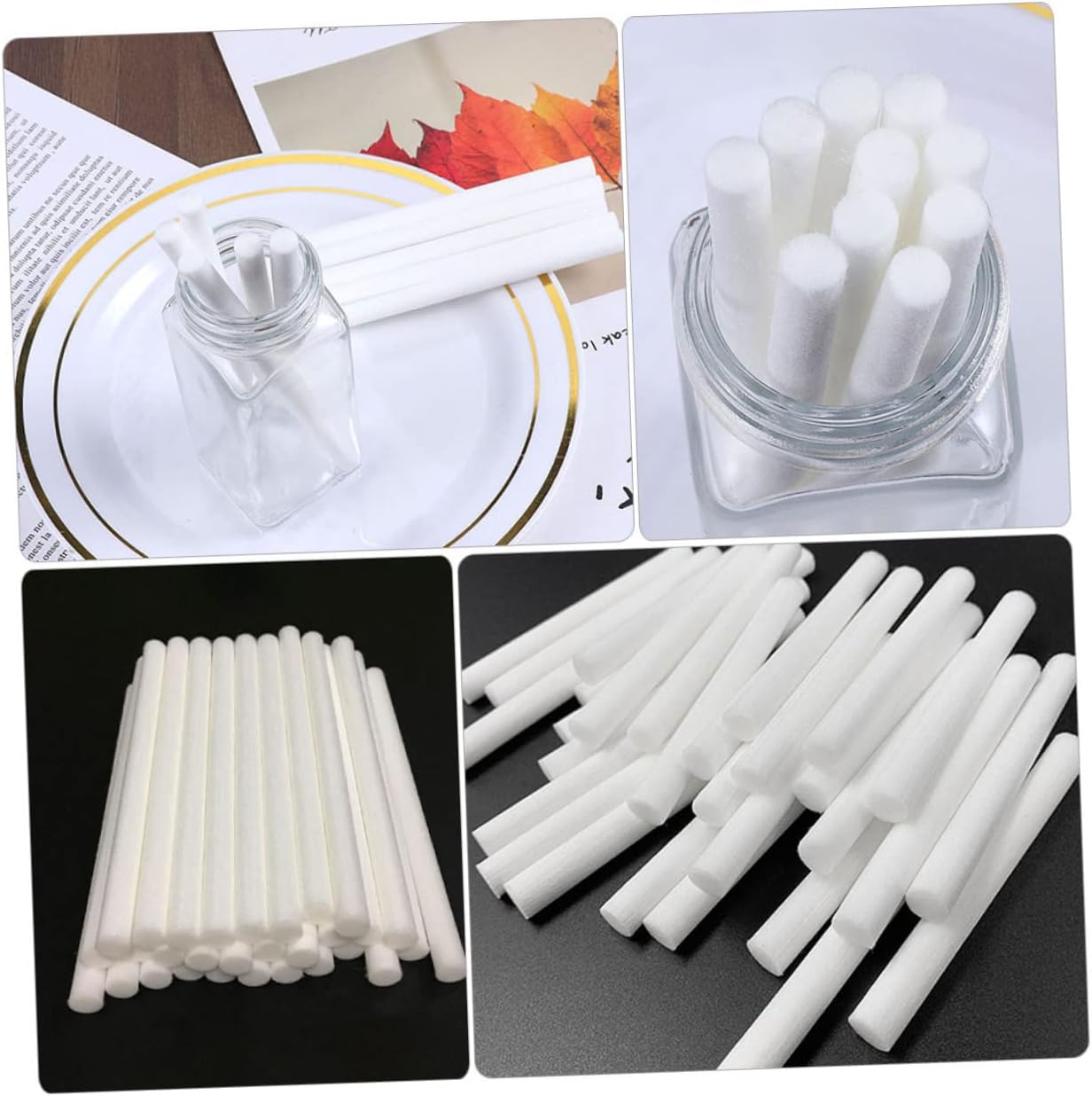 15pcs Cotton Sticks for Essential Oil Diffuser