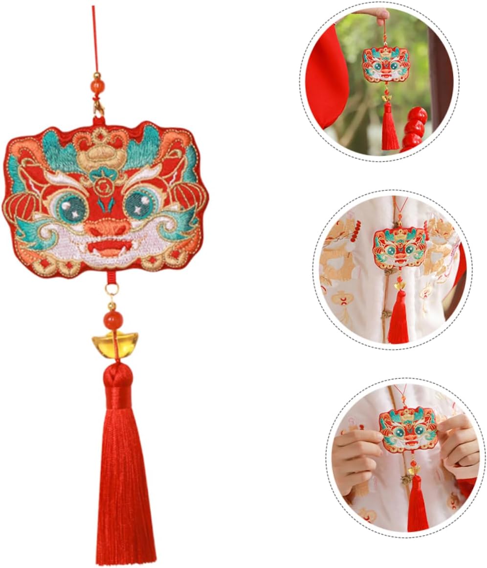 Lavender Scent Sachet Bag with Chinese Dragon Pattern for Clothing Storage