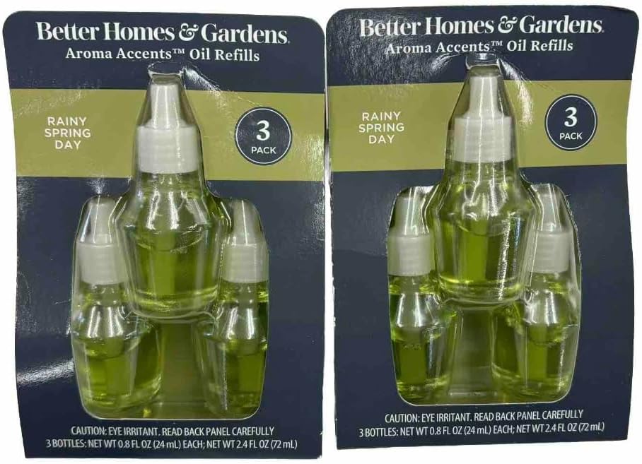 Better Homes Garden Rainy Day Aroma Accent 6 Pack Green
