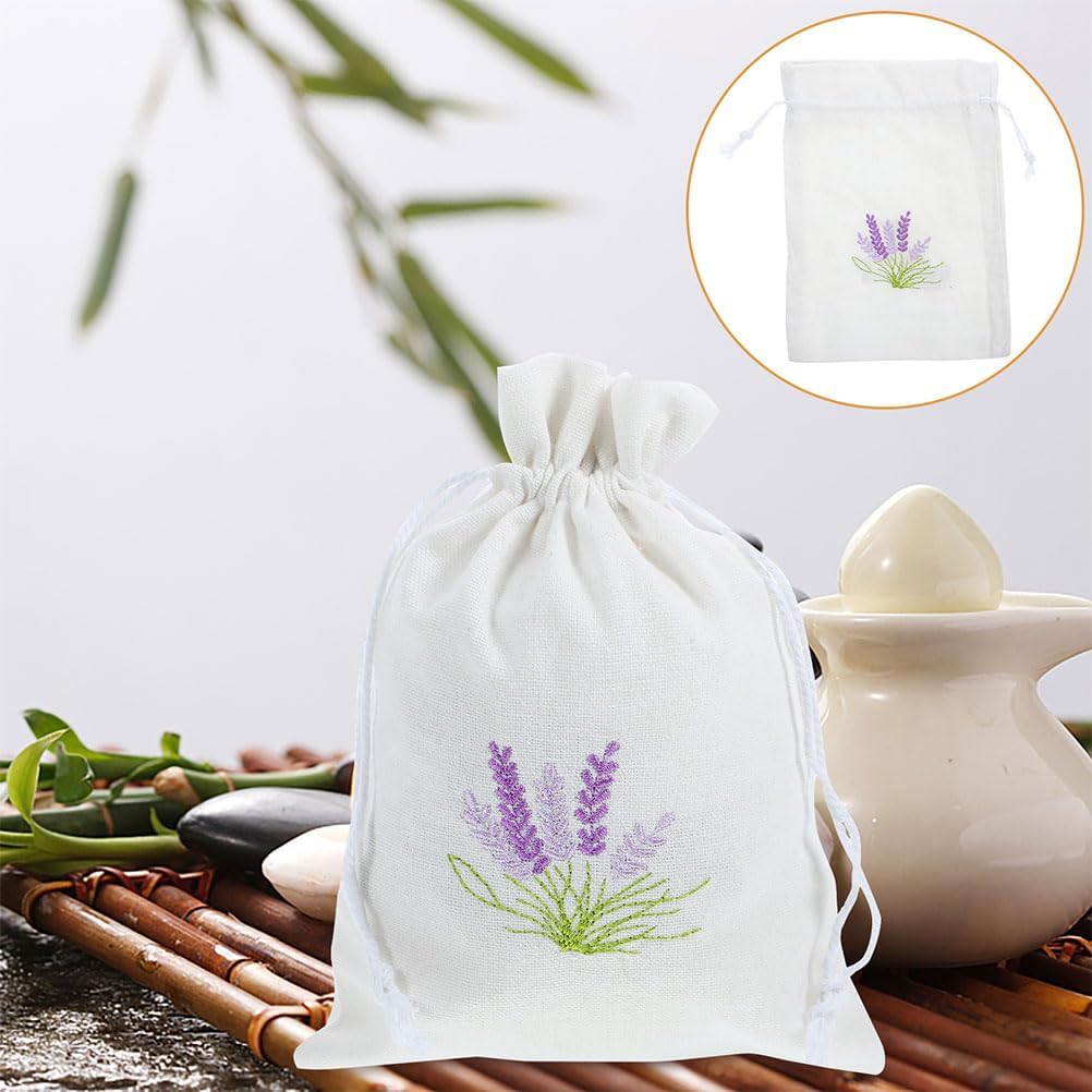LUOZZY 2pcs Lavender Drawstring Pouch for Wedding Party Favor