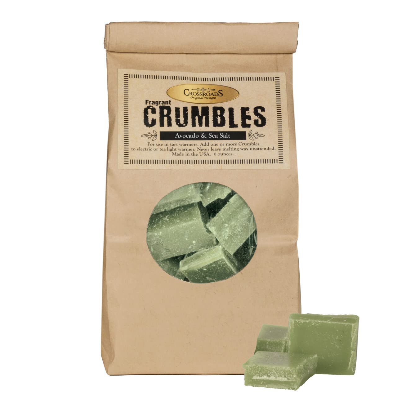 Crossroads Avocado Sea Salt Fragrance Candles 6-inch Height